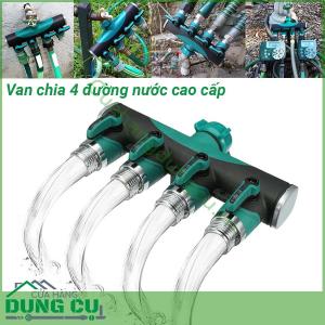 Van chia 4 đường nước có khóa cao cấp