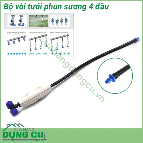 Trọn bộ đầu tưới phun sương 4 cửa FLF Rivulis