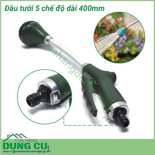 Đầu tưới cây cán dài 5 chế độ