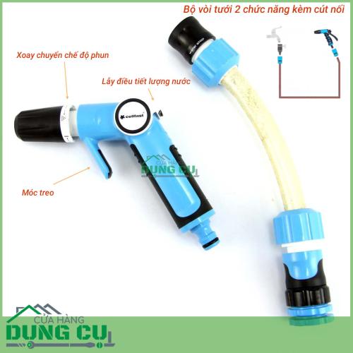 Trọn Bộ Vòi Tưới Cây, tưới vườn, Rửa Xe Cao Cấp Cellfast Ergo 3/4″ 