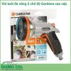 Vòi tưới 5 chế độ đa năng cao cấp Gardena được làm bằng kim loại kết hợp nhựa siêu bền. Súng phun với 5 chức năng tưới khác nhau giúp cho người sử dụng dễ dàng lựa chọn chế độ tưới thích hợp cho từng loại cây trồng