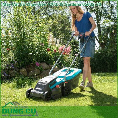 Máy cắt cỏ chạy điện 1200/32 Gardena 05032-20 được thiết kế hiện đại, kiểu dáng phù hợp, tính năng nổi bật. Máy cắt cỏ chạy điện 1200/32 Gardena 05032-20 là dụng cụ cắt cỏ không thể thiếu để chăm sóc khu vườn của gia đình bạn.