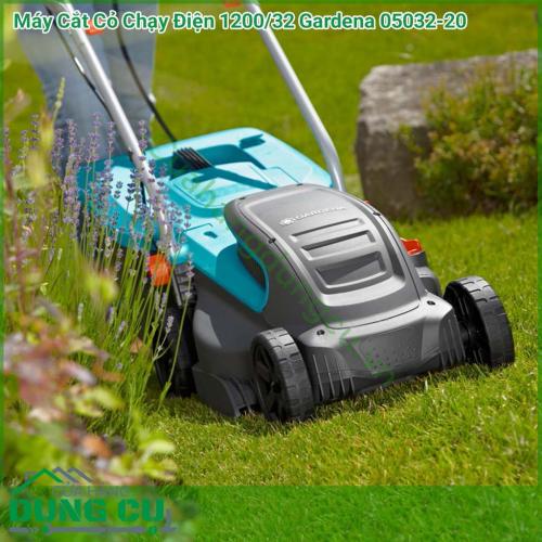 Máy cắt cỏ chạy điện 1200/32 Gardena 05032-20 được thiết kế hiện đại, kiểu dáng phù hợp, tính năng nổi bật. Máy cắt cỏ chạy điện 1200/32 Gardena 05032-20 là dụng cụ cắt cỏ không thể thiếu để chăm sóc khu vườn của gia đình bạn.