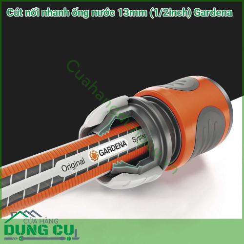 Cút nối nhanh ống nước 13mm 1/2inch Gardena 18215-50 là phụ kiện chính hãng của Gardena. Đây là phụ kiện được sử dụng cho các vòi tưới nước Gardena đáp ứng nhu cầu thay mới phụ kiện của người dùng sau thời gian dài sử dụng