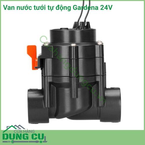 Van nước điều khiển tự động 24V Gardena 01278-50 giúp cho việc tưới tiêu của bạn luôn đúng giờ và thuận tiện ngay cả những lúc bạn không có ở nhà, bạn sẽ tiết kiệm được nhiều thời gian hơn.