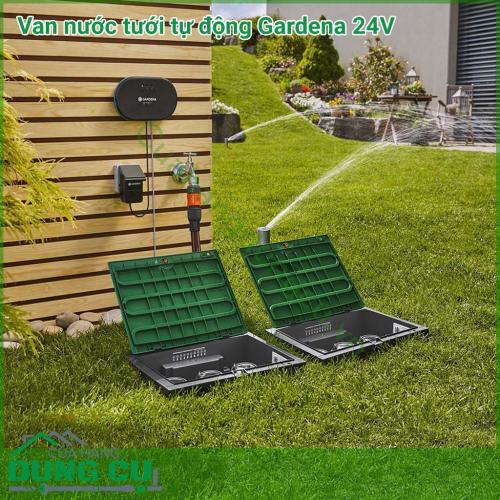 Van nước điều khiển tự động 24V Gardena 01278-50 giúp cho việc tưới tiêu của bạn luôn đúng giờ và thuận tiện ngay cả những lúc bạn không có ở nhà, bạn sẽ tiết kiệm được nhiều thời gian hơn.