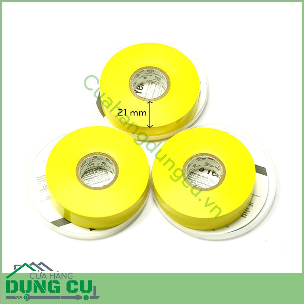 Băng kéo điện cao cấp 3M Scotch 35 Yellow là loại keo chống cháy thân thiện với môi trường an toàn cho bạn có thể sử dụng trong điều kiện thời tiết thay đổi liên tục