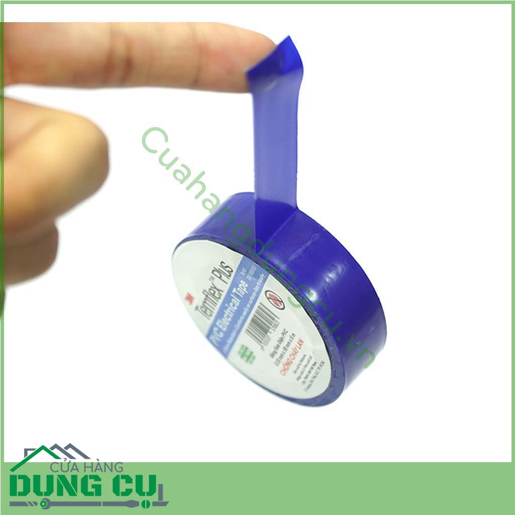 Băng keo điện PVC Temflex Plus 3M xanh là loại băng keo chống cháy được làm từ polyvinyl chloride (PVC) thân thiện với môi trường, an toàn cho bạn với nhiệt độ hoạt động từ 0 cho tới 800 độ C dễ dàng sử dụng, thích hợp cho nhiều loại bề mặt