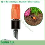 Bộ 10 Đầu tưới nhỏ giọt điều chỉnh 0-20L/H Gardena 01391-20