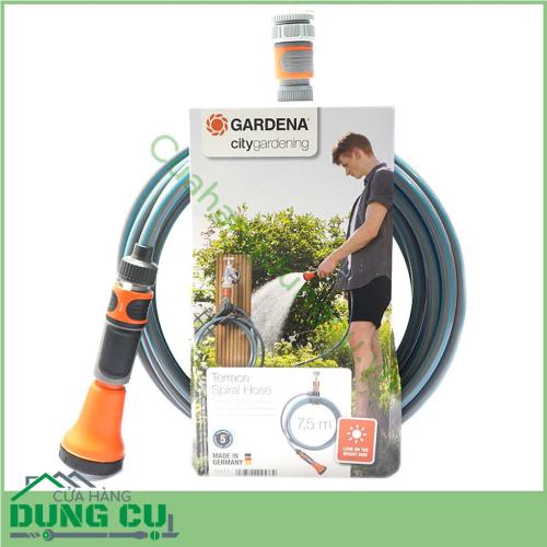 Bộ vòi tưới treo tường 7.5m gardena chính hãng