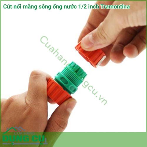 Cút nối măng sống ống nước 1/2 inch Tramontina giúp kết nối nhanh ống nước 2 ống nước phi 1/2 inch lại với nhau một cách nhanh chóng. Sản phẩm được làm bằng nguyên liệu chất lượng cao, có khả năng chống chộ được với các tác nhân thời tiết.