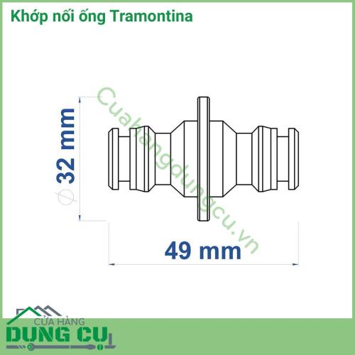 Khớp nối ống nước Tramontina sản phẩm được sản xuất với chất liệu chất lượng cao, đồ bền tốt, phù hợp dùng cho tưới cây.