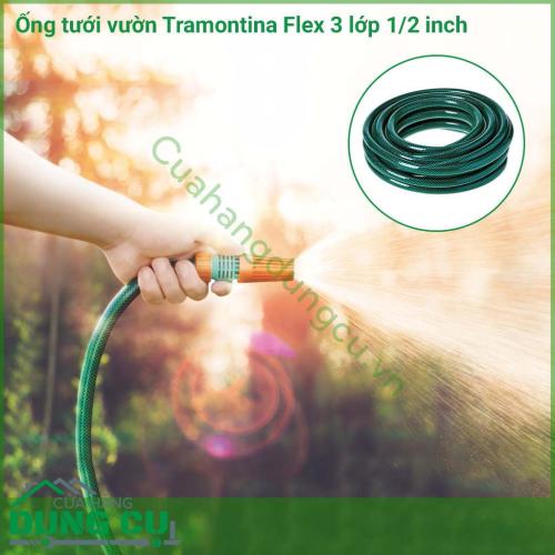 Ống tưới vườn Flex 3 lớp Tramontina 20M được sản xuất tại Brazil. Ống tưới Tramontina là loại ống có độ chắc chắn, độ bền cao, thích hợp cho tưới vườn.