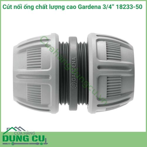 Cút nối ống chất lượng cao Gardena 3/4 inch 18233-50 là phụ kiện chính hãng của Gardena. Đây là phụ kiện được sử dụng để nối các đoạn ống dẫn nước mà không cần dùng đến các dụng cụ sửa chữa phức tạp