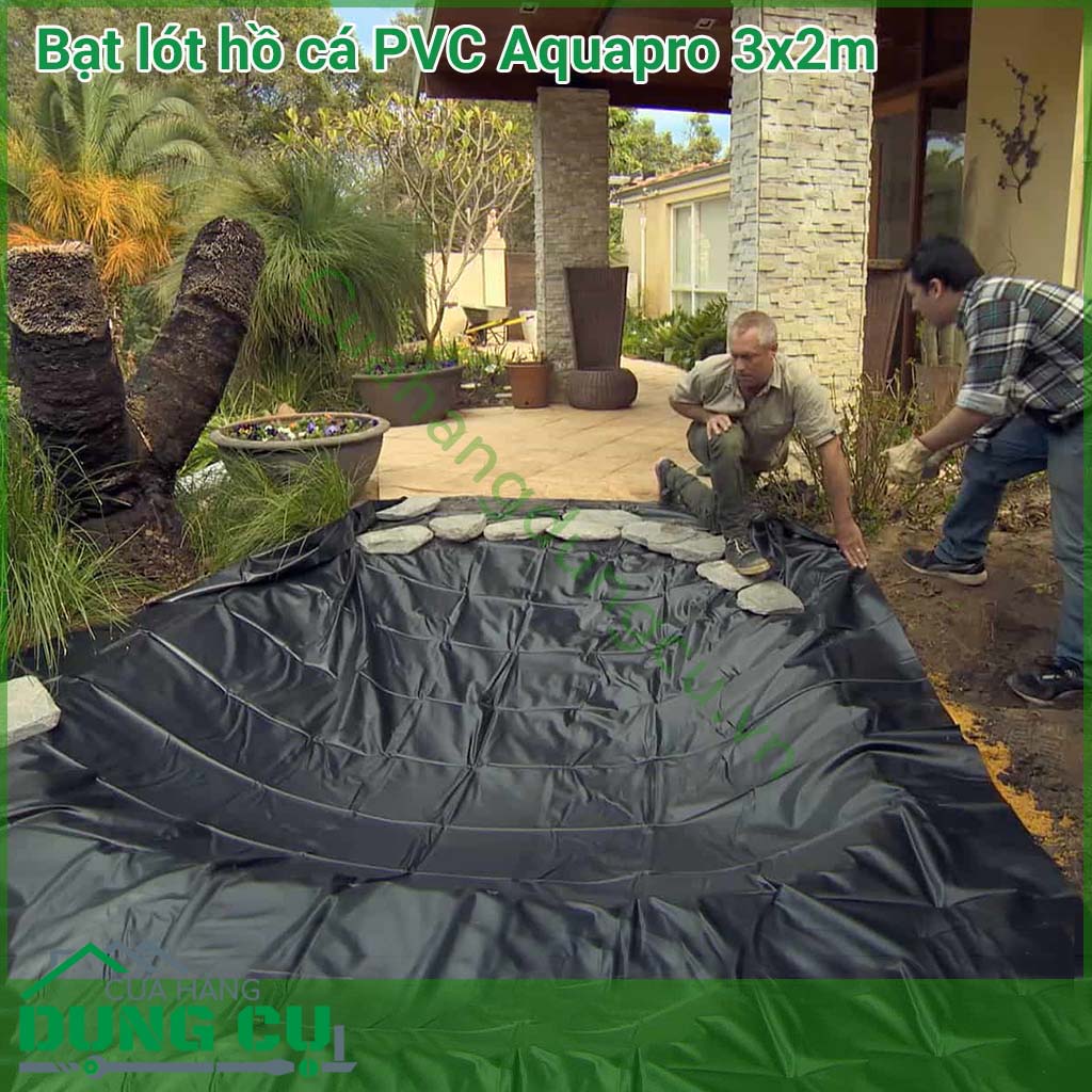 Chuyển đổi một phần sân sau của bạn thành một khu vườn hấp dẫn bằng cách sử dụng Bạt lót hồ cá cảnh PVC Aquapro 3x2m. Bạt lót hoàn hảo cho bất kỳ ao, bể cá nhỏ hoặc hồ chứa mà bạn muốn thiết kế.