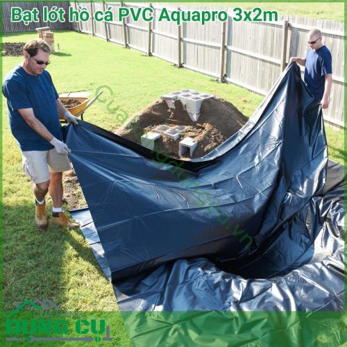 Chuyển đổi một phần sân sau của bạn thành một khu vườn hấp dẫn bằng cách sử dụng Bạt lót hồ cá cảnh PVC Aquapro 3x2m. Bạt lót hoàn hảo cho bất kỳ ao, bể cá nhỏ hoặc hồ chứa mà bạn muốn thiết kế.