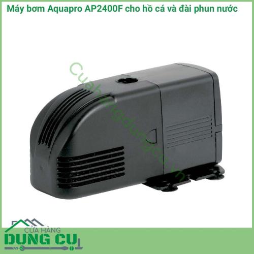 Máy bơm Aquapro AP2400F cho hồ cá và đài phun nước là sản phẩm hoàn hảo nhất để tạo ra một không gian thủy sinh hoàn hảo trong sân vườn. Sản phẩm Phù hợp cho các bể, hồ cá có dung tích dưới 2,400m3 nước.​​​​​​​