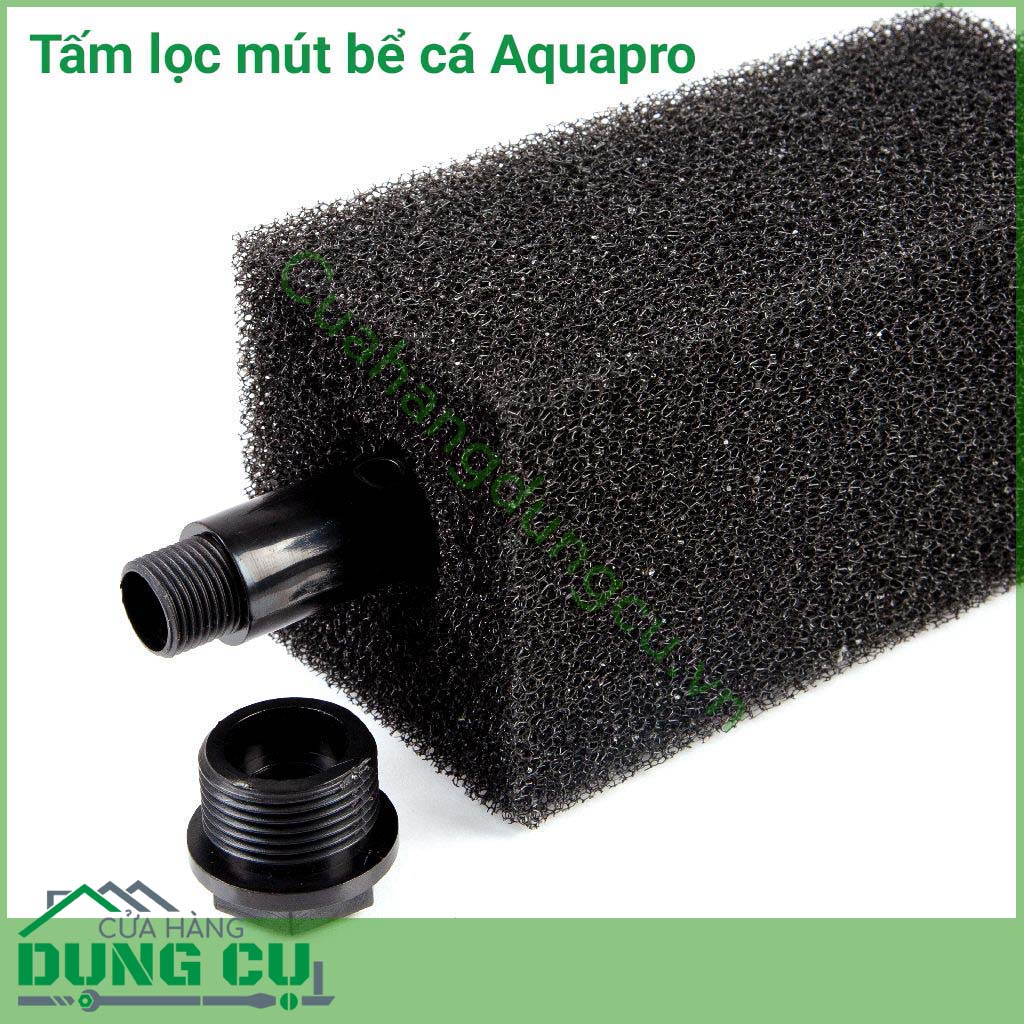 Tấm lọc mút Aquapro 200mm là sản phẩm lọc hiệu quả, linh hoạt với chi phí hợp lý. Được chế tạo để thích ứng với nhiều loại máy bơm khác nhau, ngăn lá và các mảnh vụn khác xâm nhập vào khoang bên trong máy bơm