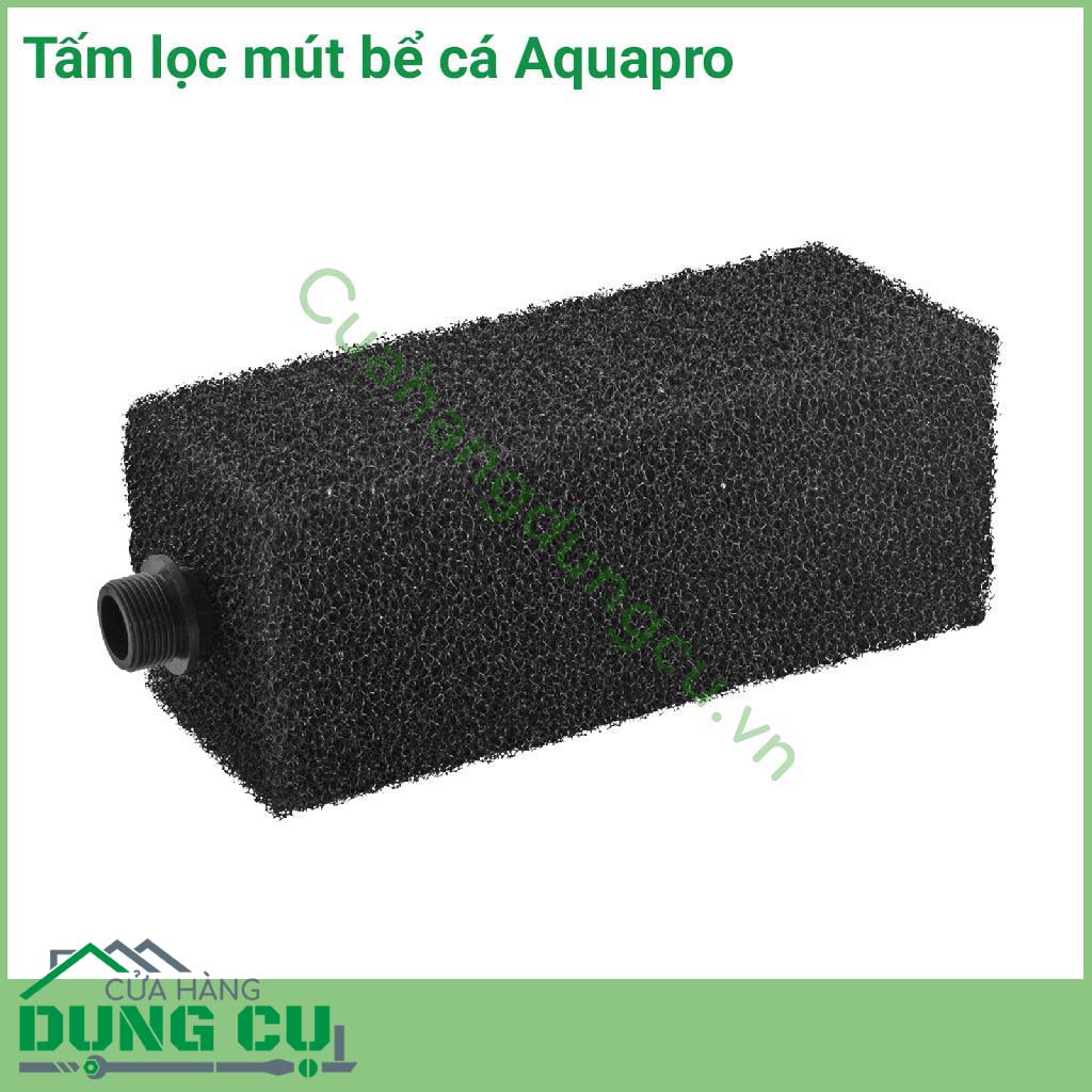 Tấm lọc mút Aquapro 200mm là sản phẩm lọc hiệu quả, linh hoạt với chi phí hợp lý. Được chế tạo để thích ứng với nhiều loại máy bơm khác nhau, ngăn lá và các mảnh vụn khác xâm nhập vào khoang bên trong máy bơm