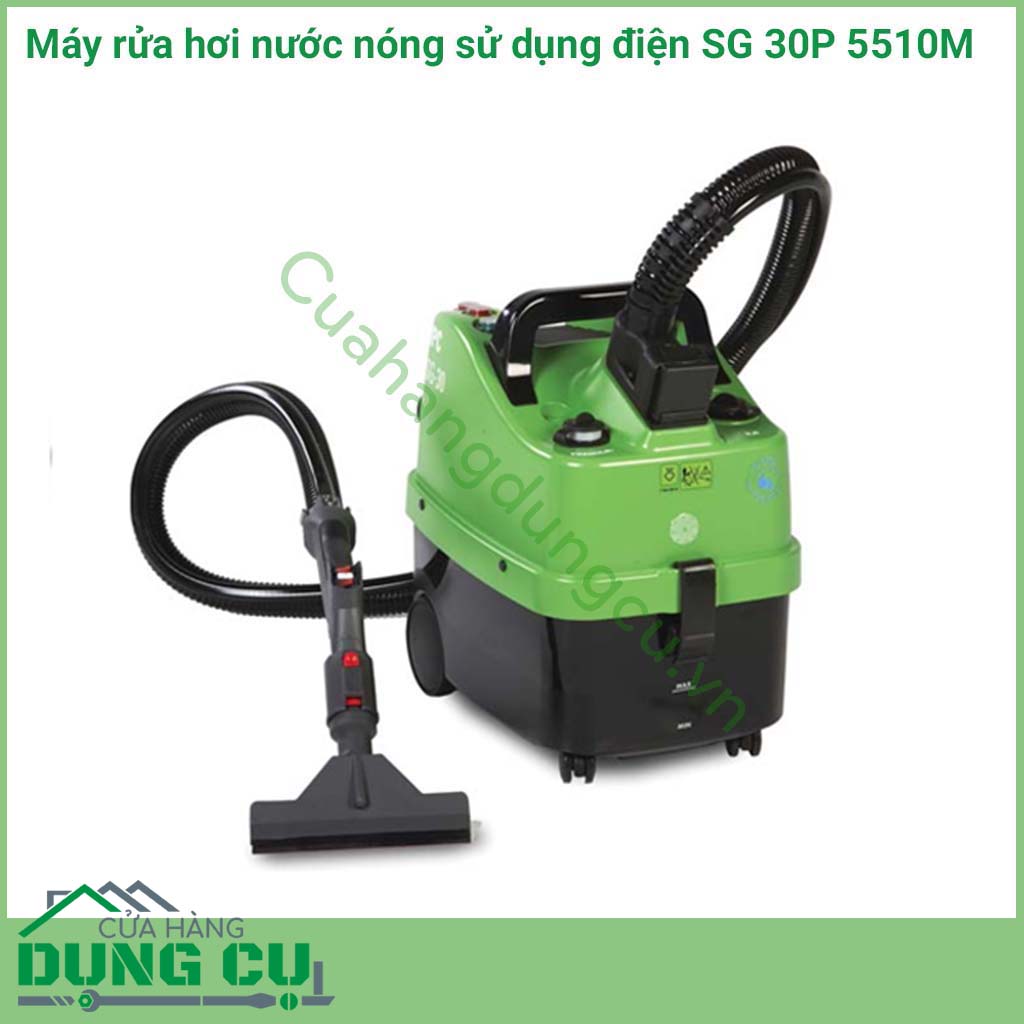 Máy rửa hơi nước nóng sử dụng điện&nbsp;SG 30P 5510M&nbsp;thường dùng để vệ sinh khoang máy, nội thất cũng phù hợp cho việc làm sạch trong công ty, gia đình, trong các bệnh viện, trường học, nhà hàng, khách sạn, xe hơi, lĩnh vực cơ khí, vv…