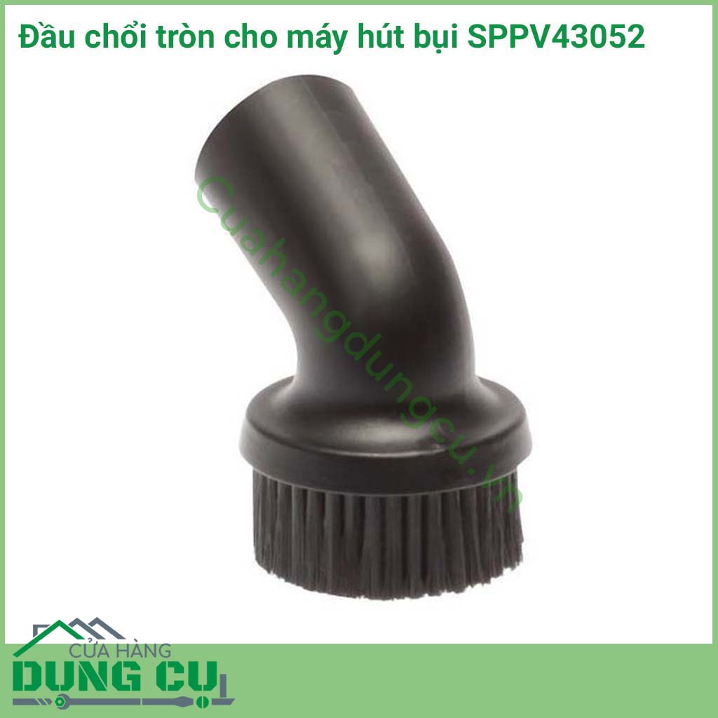 Đầu chổi tròn cho máy hút bụi SPPV43052 giúp vệ sinh các bề mặt như ghế sofa, tường, mặt thảm,...trở nên đơn giản, dễ dàng, hút sạch bụi hiệu quả.