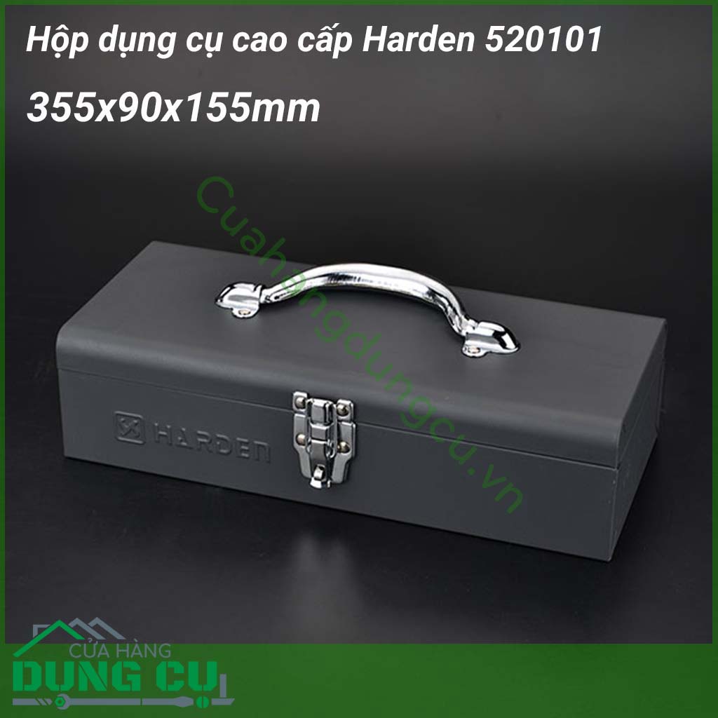 Hộp dụng cụ cao cấp Harden 520101 là vật dụng rất cần thiết để cất giữ dụng cụ, thiết bị sửa chữa tránh bị thất lạc. Với kích thước 355x90x155mm, hộp&nbsp;dụng cụ cơ khí Harden&nbsp;rất phù hợp cho thợ điện, thợ có khí, thợ nước, ...