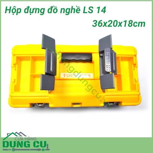 Hộp đựng đồ nghề, dụng cụ sửa chữa đa năng LS 14 có kích thước nhỏ gọn nên có thể sắp xếp gọn gàng, ngăn nắp trong gia đình.