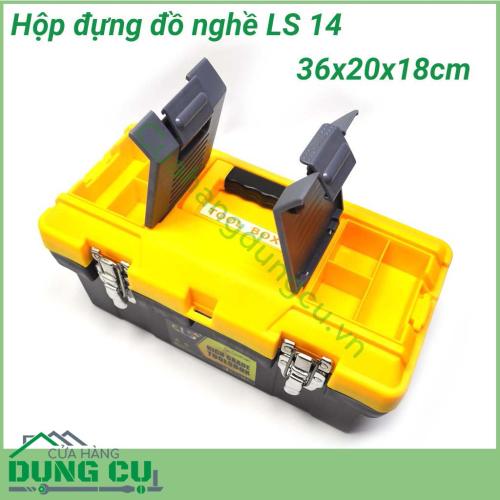 Hộp đựng đồ nghề, dụng cụ sửa chữa đa năng LS 14 có kích thước nhỏ gọn nên có thể sắp xếp gọn gàng, ngăn nắp trong gia đình.