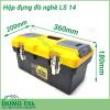 Hộp đựng đồ nghề, dụng cụ sửa chữa đa năng LS 14 có kích thước nhỏ gọn nên có thể sắp xếp gọn gàng, ngăn nắp trong gia đình.