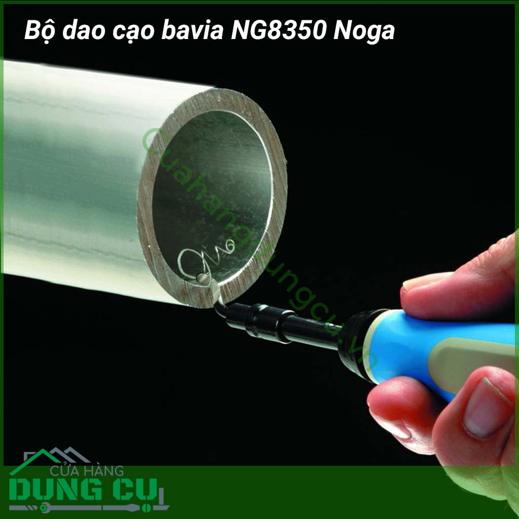 Bộ dao cạo bavia NG8350 Noga&nbsp;dùng để gọt bavia (ba vớ) thép, nhôm, nhựa,...