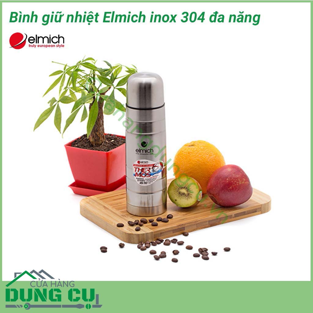Bình giữ nhiệt Elmich 500ml EL-5196&nbsp;là sản phẩm có sự kết hợp của công nghệ giữ nhiệt 3 lớp độc đáo từ thương hiệu Elmich của Cộng hòa Séc. Các loại thức ăn, đồ uống dạng nóng có thể giữ nhiệt được đến 8 giờ và 24 giờ đồng hồ cho đồ lạnh. 