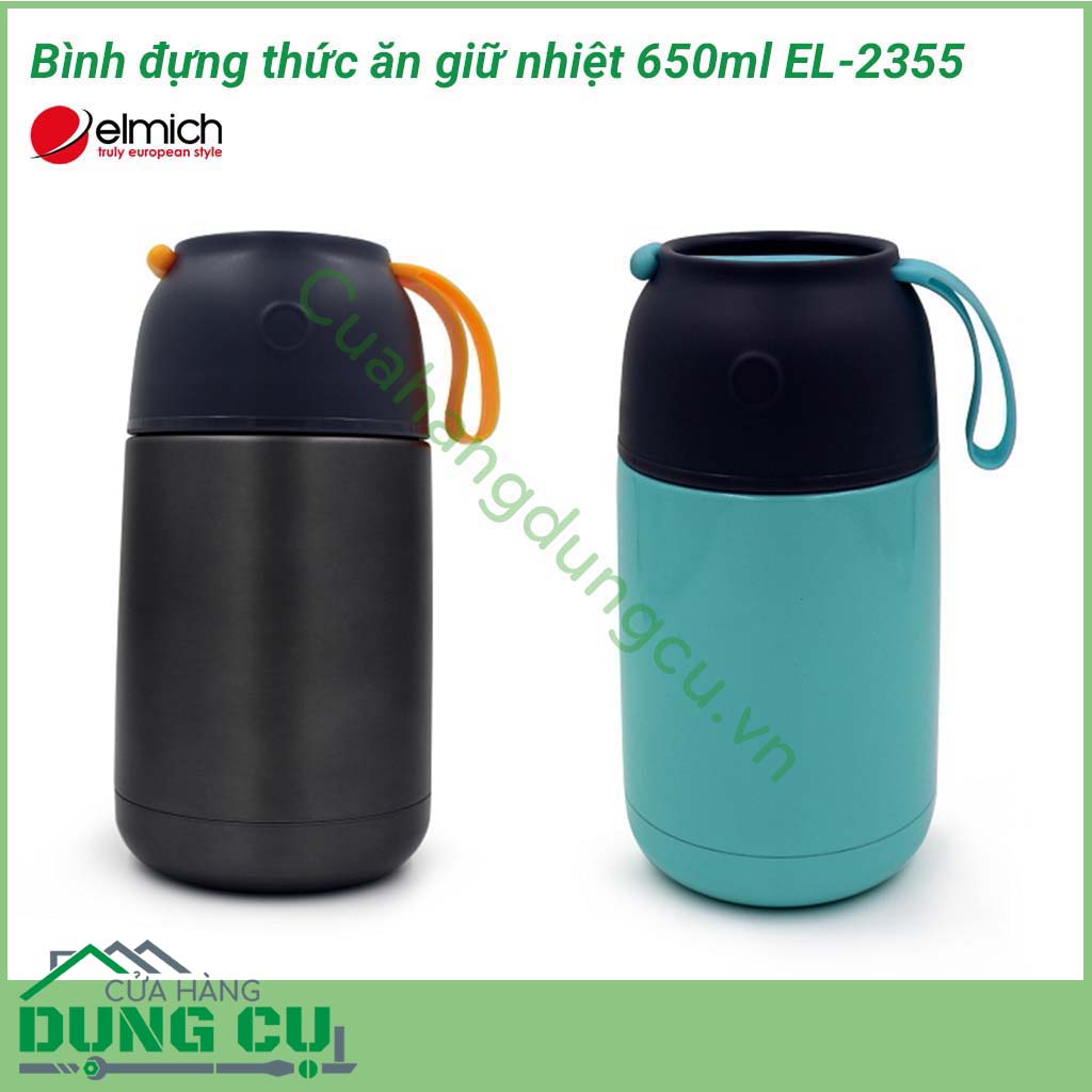 Bình đựng thức ăn giữ nhiệt 650ml EL-2355&nbsp;được làm từ chất liệu&nbsp;cao cấp và inox 304 không gỉ. Các chất liệu này an toàn, không thôi nhiễm chất độc vào thực phẩm, đảm bảo sức khỏe cho người dùng.