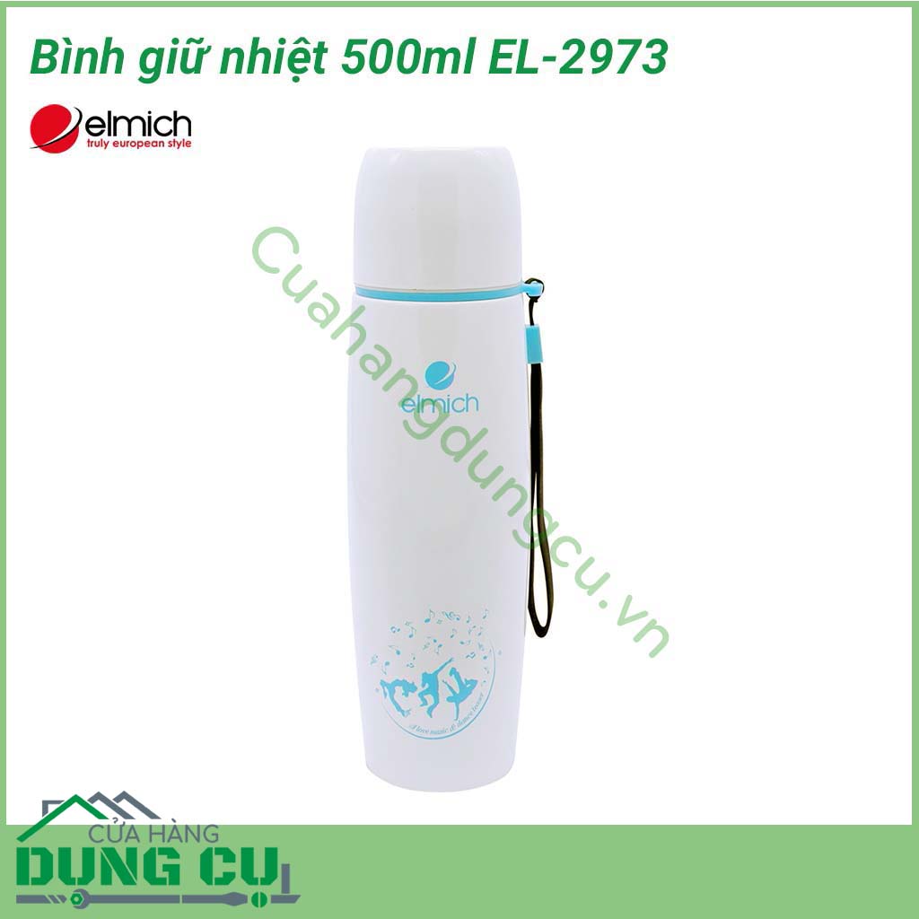 Bình lưỡng tính giữ nhiệt 500ml EL-2973 giữ nhiệt bằng môi trường chân không giúp giữ nóng và giữ lạnh nước uống hoàn hảo. Bình giúp lưu trữ trọn vẹn hương vị, dinh dưỡng, vitamin,... của nước trái cây, sinh tố hay bất kỳ loại nước uống nào khác.