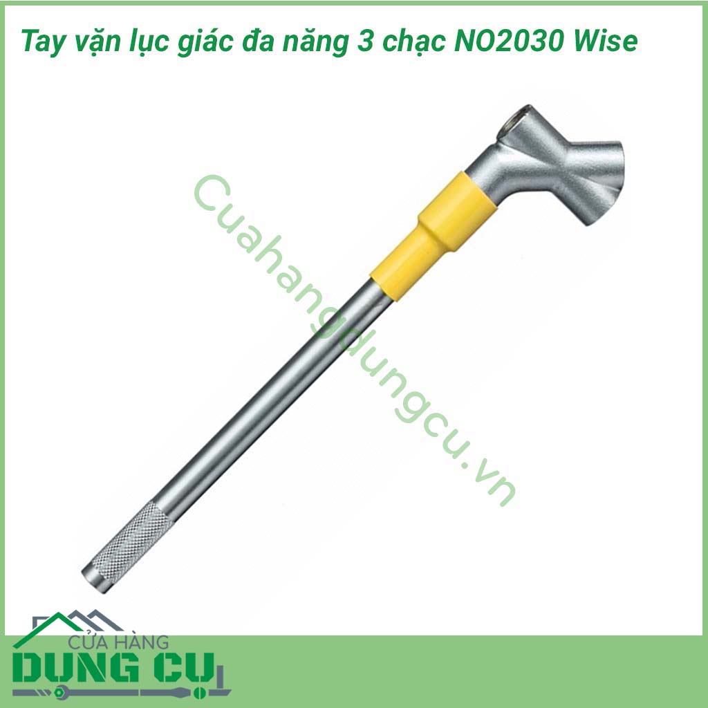 Tay vặn lục giác đa năng 3 chạc NO2030 Wise&nbsp;phù hợp với việc vặn siết trong nhiều góc độ khác nhau