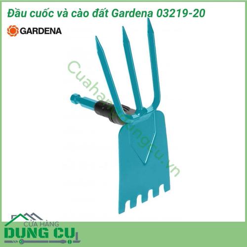 Đầu cuốc và cào đất Gardena 03219-20 có chiều rộng 9 cm, 3 răng là một công cụ lý tưởng để chăm sóc đất trồng nhẹ nhàng giữa các luống hoa và cây trồng. Cho dù cuốc, xới đất, xáo cỏ mọi thứ đều có thể với lưỡi cuốc ở một bên và lưỡi cào ở bên kia. 