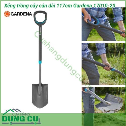 Xẻng trồng cây cán dài 117cm Gardena 17012-20 là một dụng cụ cần có cho những chủ vườn có nhu cầu làm đất sân vườn. Với chất liệu thép cao cấp cho độ bền cao và tính năng sử dụng vượt trội.