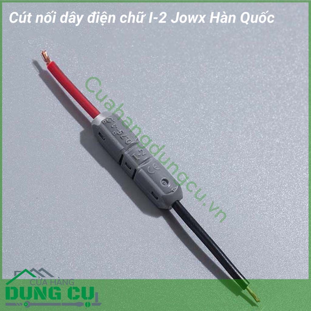 Cút nối điện chữ I-2 Jowx Hàn Quốc&nbsp;là một sản phẩm giúp thay thế việc đấu nối truyền thống bằng việc cắt dây điện và sử dụng băng keo vải. Cút nối dây điện chữ I&nbsp;giúp bạn có những mối nối điện nhanh chóng, gọn gàng, an toàn.