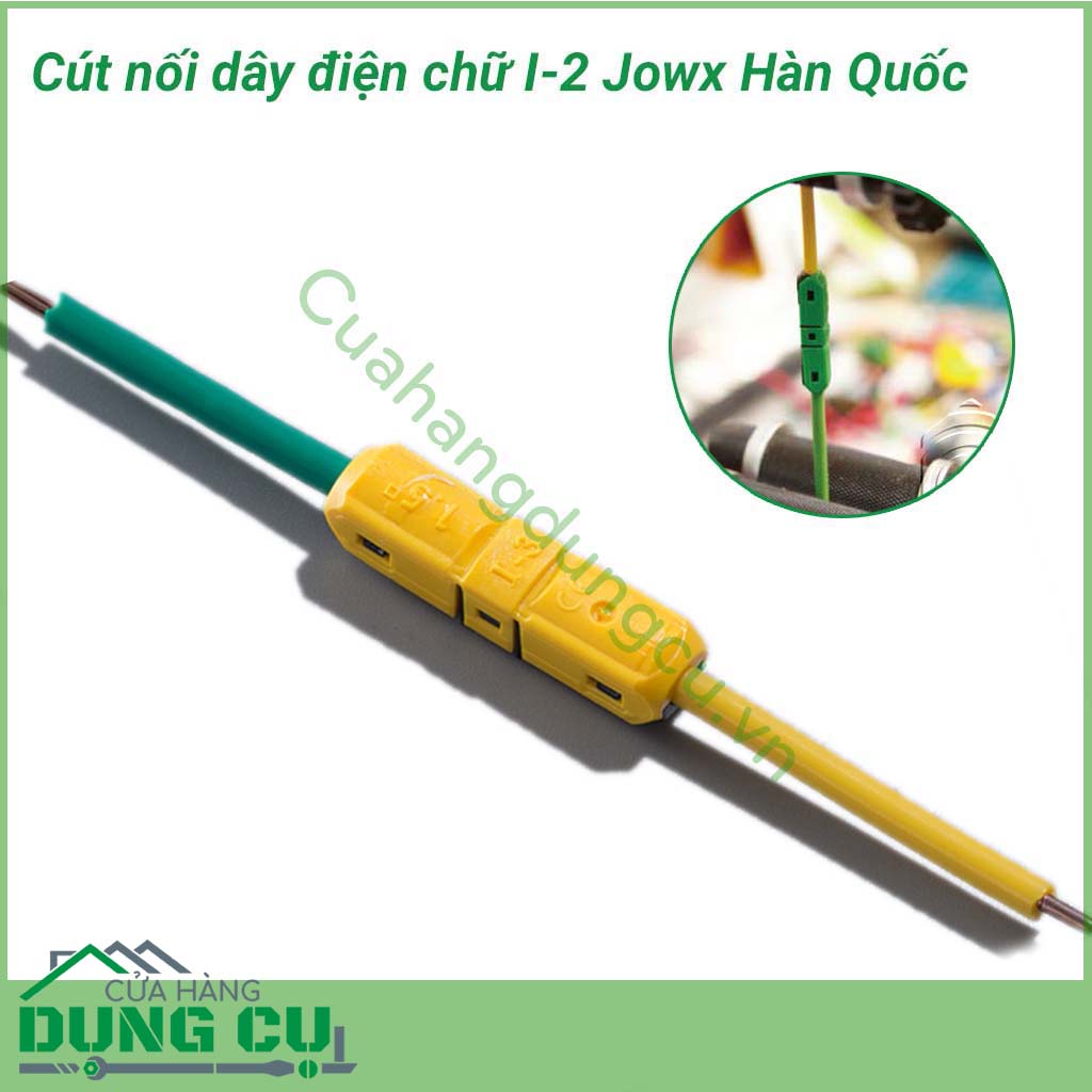 Cút nối thẳng chữ I-3 dây điện đơn Jowx Hàn Quốc giúp bạn có những mối nối điện nhanh chóng, gọn gàng, an toàn, chắc chắn.