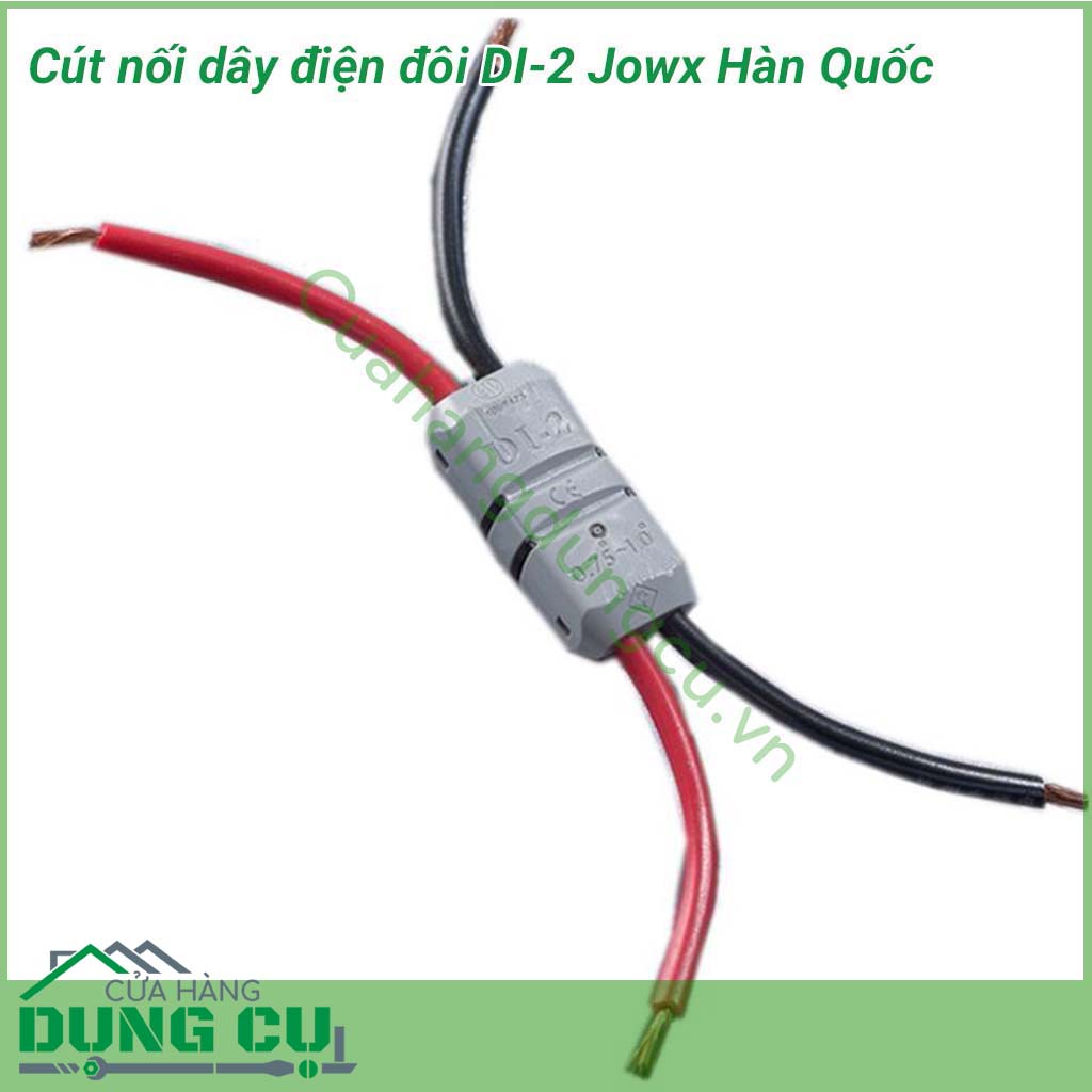 Cút nối dây điện đôi Jowx Hàn Quốc DI-2&nbsp;giúp bạn có những mối nối điện nhanh chóng, gọn gàng, an toàn. Mô phỏng hàm cá mập với lõi cút mạ đồng tăng khả năng dẫn điện, khớp nối rất chắc chắn.