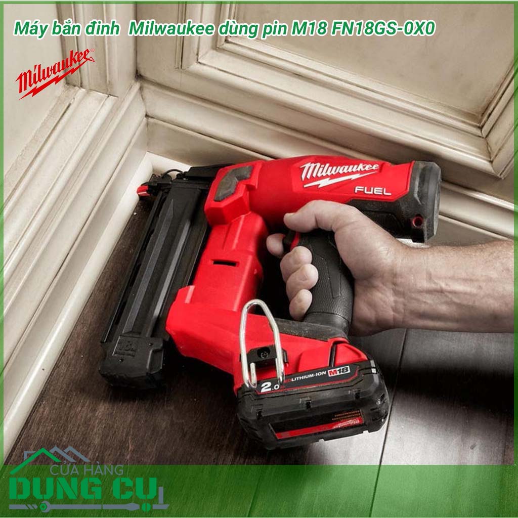 Máy bắn đinh Milwaukee M18 FN18GS-0X0 là dụng cụ&nbsp;cho phép bắn đinh liên tục vào bề mặt gỗ cứng hiệu quả nhất. Sản phẩm&nbsp;được thiết kế mang lại&nbsp;đồ bền và&nbsp;độ tin cậy cho người dùng khó tính nhất. 