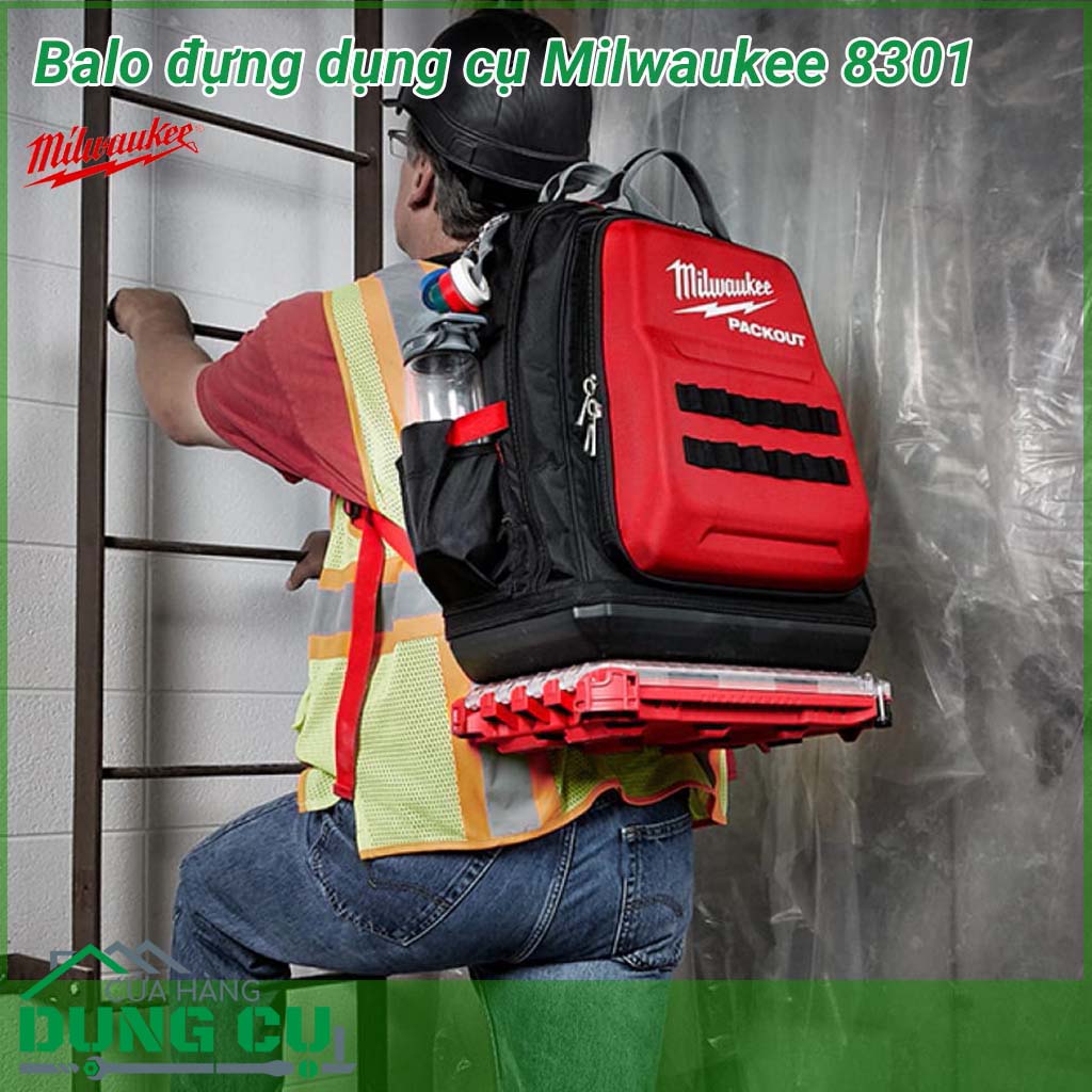 Túi đựng dụng cụ Milwaukee 8301&nbsp;là thiết bị đựng và bảo quản thiết bị nhỏ gọn, dưới hình dáng của một chiếc ba lô có quai đeo. Đây là loại túi đựng có tính linh động cao, hỗ trợ người dùng khi cần di chuyển ở khoảng cách xa.
