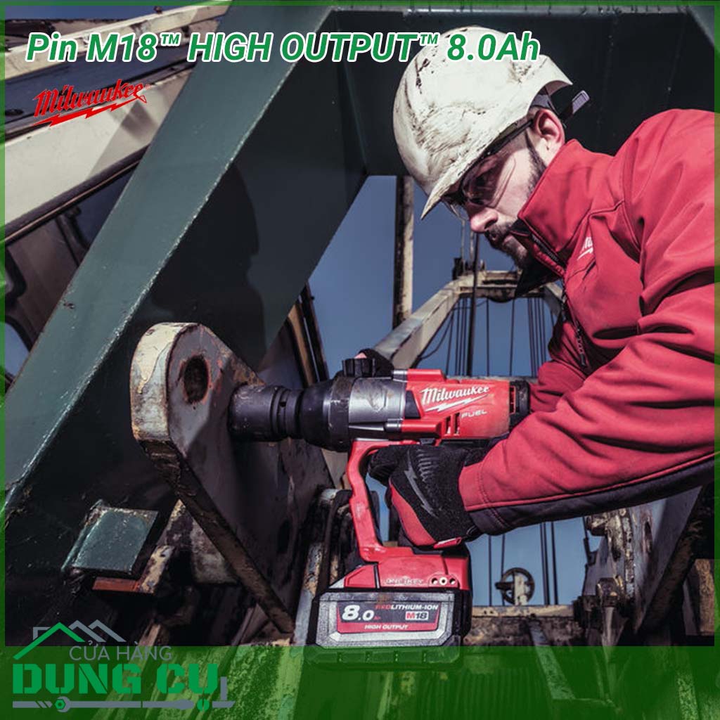 Pin Milwaukee 18V 8.0Ah - M18HB8 là dòng pin lithium&nbsp;HIGH OUTPUT có khả năng cung cấp năng lượng nhiều hơn 50% so với các dòng pin cùng loại trên thị trường. Pin&nbsp;lithium là loại pin được sử dụng phổ biến thông dụng trong các thiệt bị điện tử hiện nay.&nbsp;