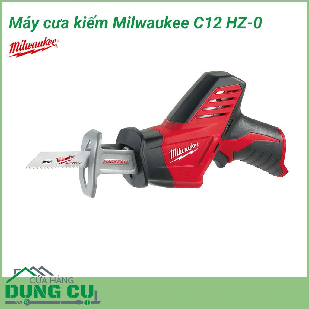 Máy cưa kiếm Milwaukee C12 HZ-0 đến từ thương hiệu Milwaukee,&nbsp;với công suất mạnh mẽ tương đương máy dùng điện,&nbsp;đáp ứng cho công việc cưa cắt trên những loại vật liệu có độ cứng lớn như gỗ hay kim loại...