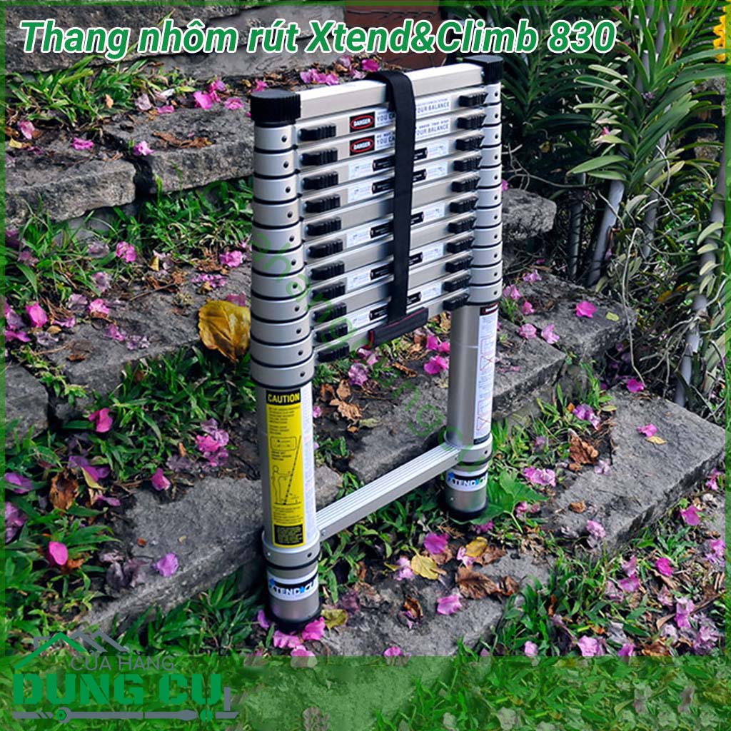 Thang nhôm rút Xtend&Climb 830&nbsp;là sản phẩm cao cấp của thương hiệu Xtend&Climb,&nbsp;được sản xuất theo công nghệ hiện đại của Mỹ, rất hữu ích, tiện lợi cho gia đình, cơ quan, xí nghiệp, được&nbsp;nhiều người tin dùng
