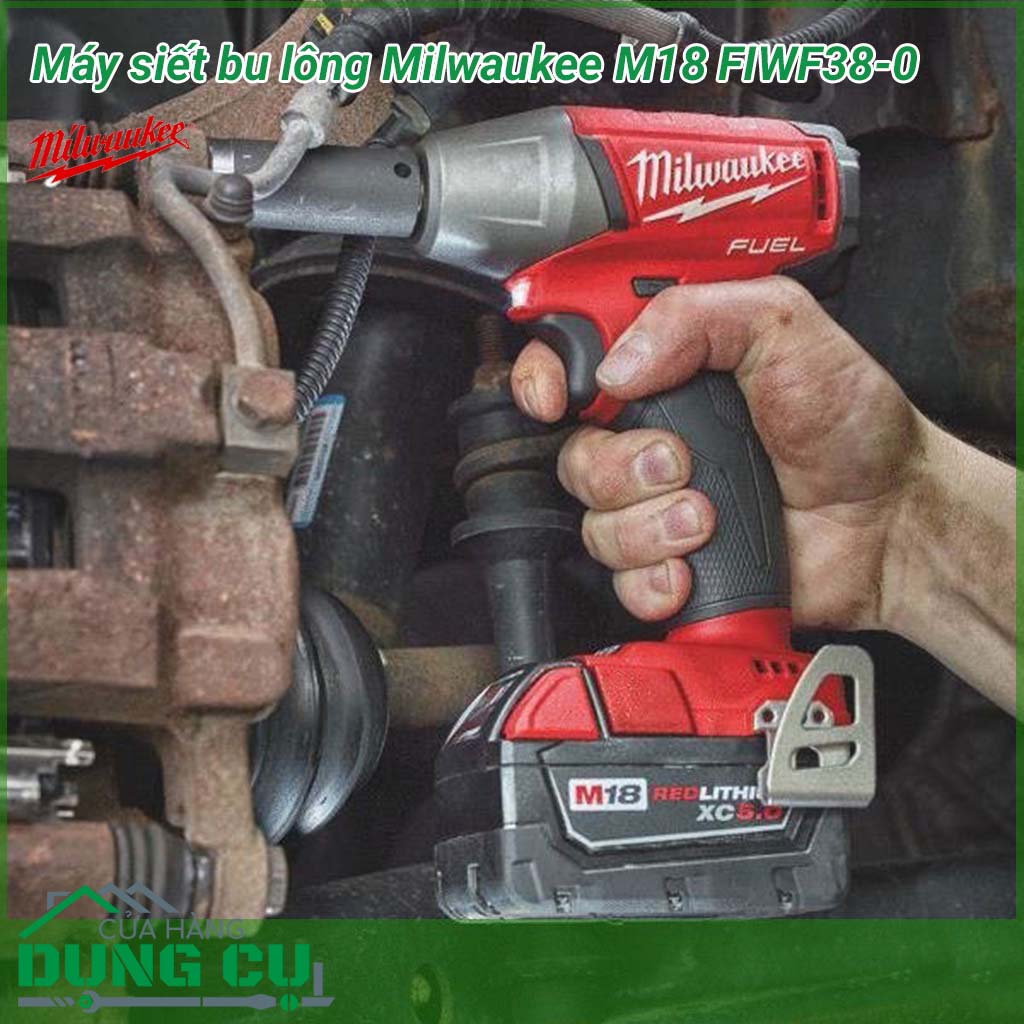 Máy siết bu lông Milwaukee M18 FIWF38-0 Công suất vượt trội cùng thời gian vận hành lâu dài mang tới hiệu quả cao trong những yêu cầu thi công khối lượng lớn với tần suất liên tục.