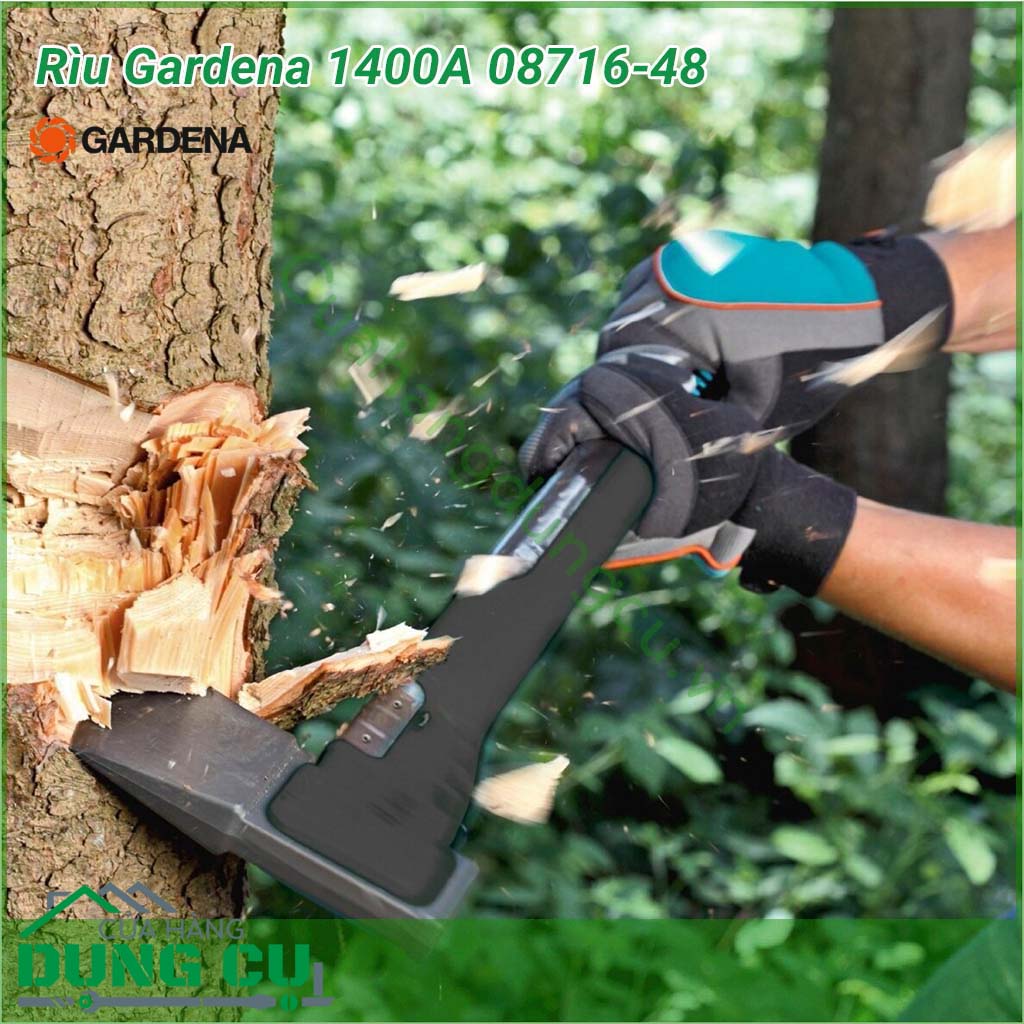 Rìu Gardena 1400A đa năng 08716-48 công cụ hỗ trợ không thể thiếu ở nhà, trong vườn, trong rừng, phù hợp cho tất cả các loại công việc với gỗ. Rìu Gardena chất lượng cao, tay cầm nhẹ an toàn, hình dạng lưỡi với lớp phủ đặc biệt và bảo hành bền. 