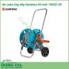 Xe cuộn ống dây tưới Gardena 20m 18502-20 được thiết kế dành cho khu vườn có diện tích vừa và nhỏ. Với 20 mét dây 13mm, vòi tưới cổ điển cùng đầy đủ các phụ kiện để kết nối với vòi cấp nước.