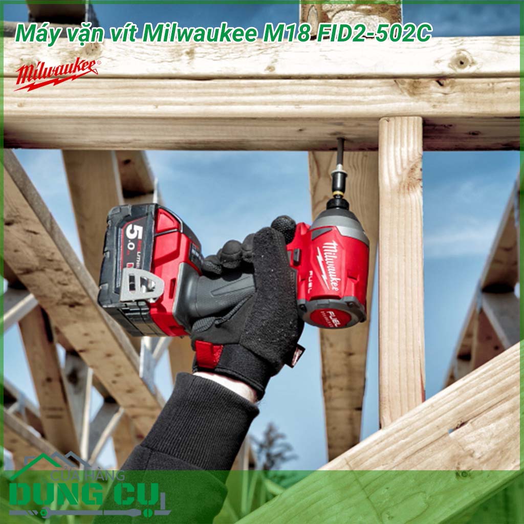 Máy vặn vít Milwaukee M18 FID2-502C&nbsp;là công cụ hỗ trợ bắn tháo vít/bulong chuyên nghiệp.&nbsp;Với công suất mạnh mẽ tương đương máy dùng điện,&nbsp;đáp ứng cho các công việc mở và vặn vít hay bu lông trên bề mặt vật liệu được dễ dàng hơn.