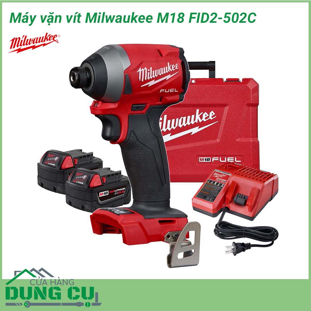 Máy vặn vít Milwaukee M18 FID2-502C&nbsp;là công cụ hỗ trợ bắn tháo vít/bulong chuyên nghiệp.&nbsp;Với công suất mạnh mẽ tương đương máy dùng điện,&nbsp;đáp ứng cho các công việc mở và vặn vít hay bu lông trên bề mặt vật liệu được dễ dàng hơn.