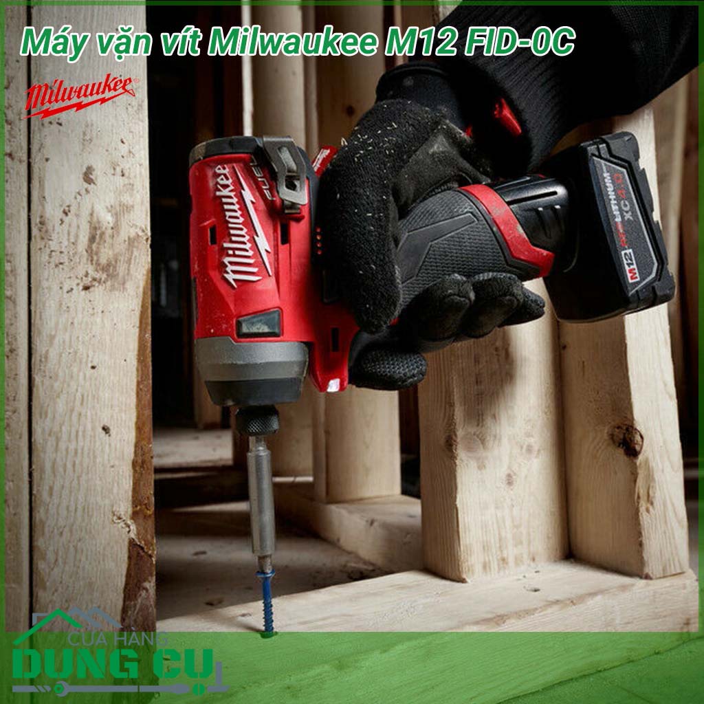 Máy vặn vít Milwaukee M12 FID-0C&nbsp;nhỏ gọn, sử dụng mô tơ từ, tốc độ lớn vận hành êm ít gây ồn. Tốc độ không tải tối đa 33,000&nbsp;vòng/phút với 4 chế độ giúp bạn thực hiện nhiều công việc nhanh chóng&nbsp;giúp tiết kiệm công sức và thời gian cho người sử dụng.&nbsp;&nbsp;